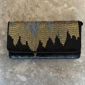 DLS International Vintage Beaded Clutch Purse